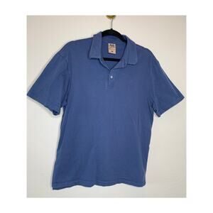 General Standard Blue Polo 100% Cotton Casual Preppy Normcore
